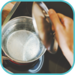Step 2 - ebolizzione acqua per eliminare residui e grassi alimentare da tubature